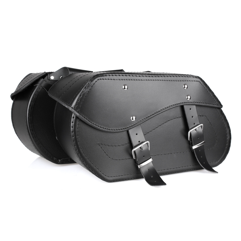 Alforjas de cuero para moto Chopper RSA-12A