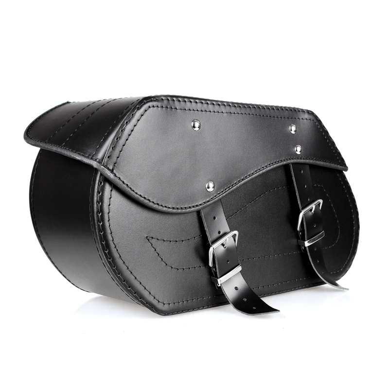 Alforjas de cuero para moto Chopper RSA-12A