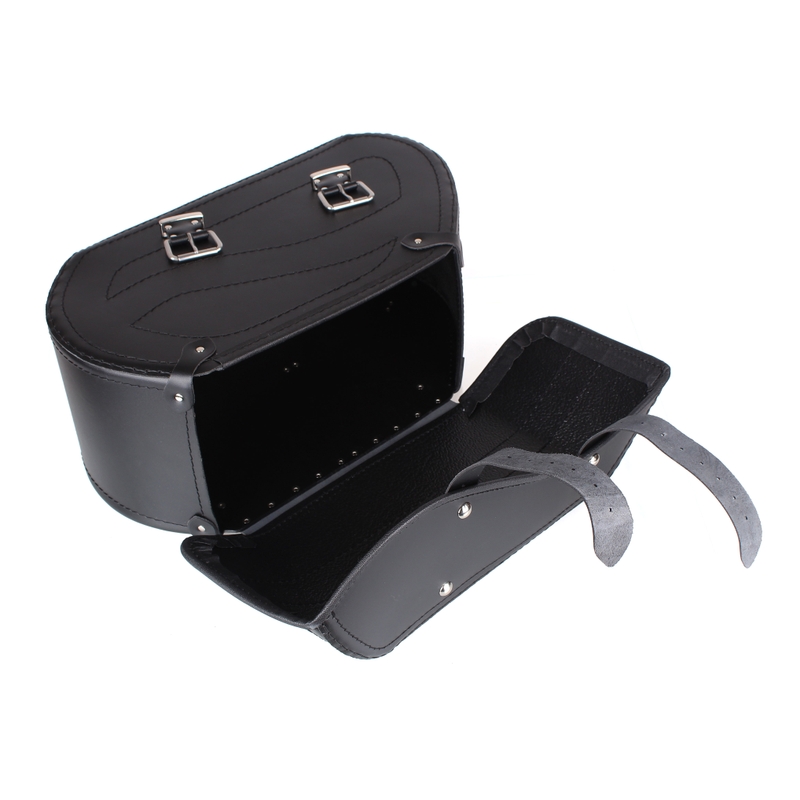 Alforjas de cuero para moto Chopper RSA-12A