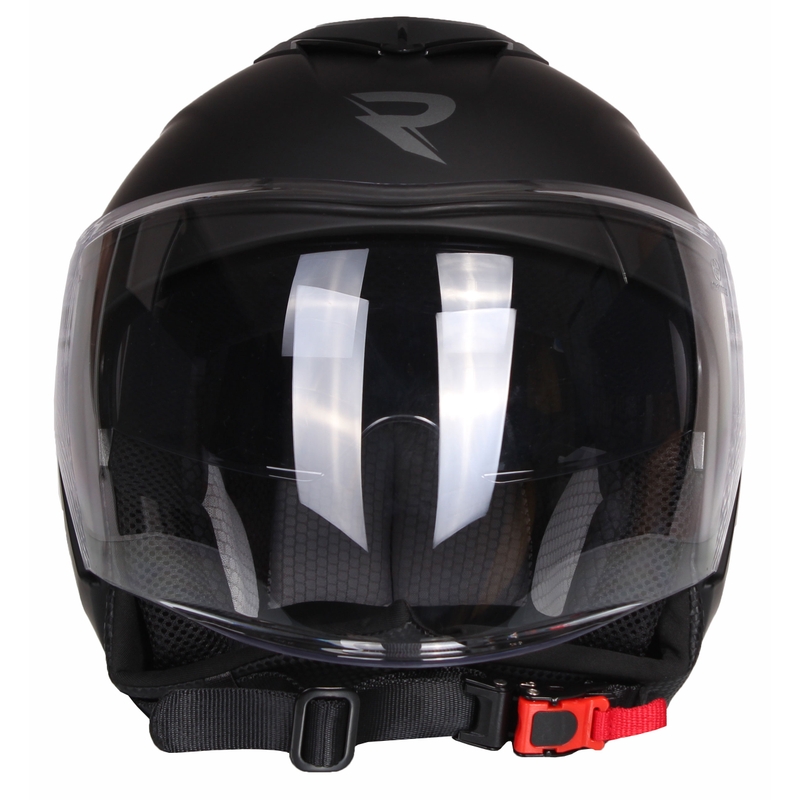 Casco Moto Open Street Racer Pilot Negro Mate