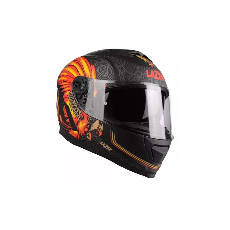 Integrální přilba na motorku Lazer Rafale Evo Phoenix černo-šedo-oranžová