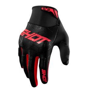 Guantes motocross Shot Drift Spider negro-rojo liquidación