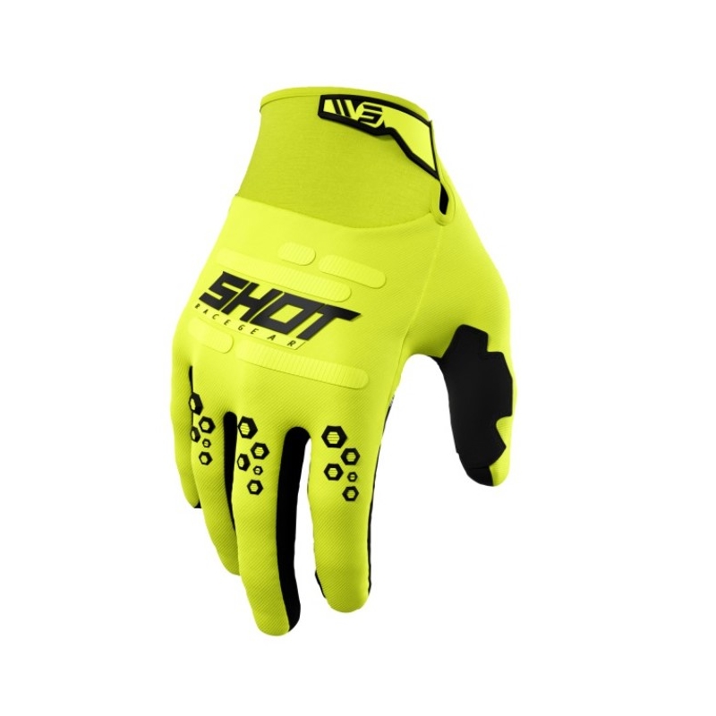 Guantes de motocross Shot Vision amarillo fluo liquidación