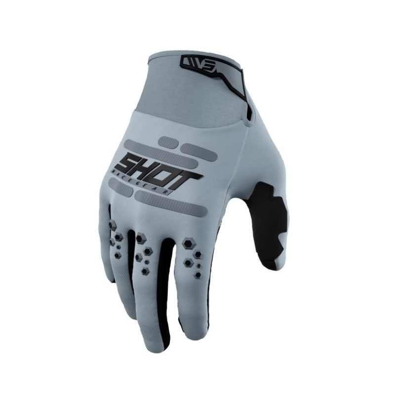Guantes de motocross Shot Vision gris