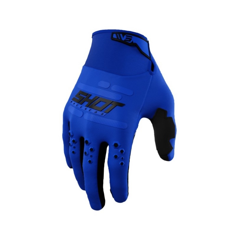 Guantes de motocross Shot Vision azul