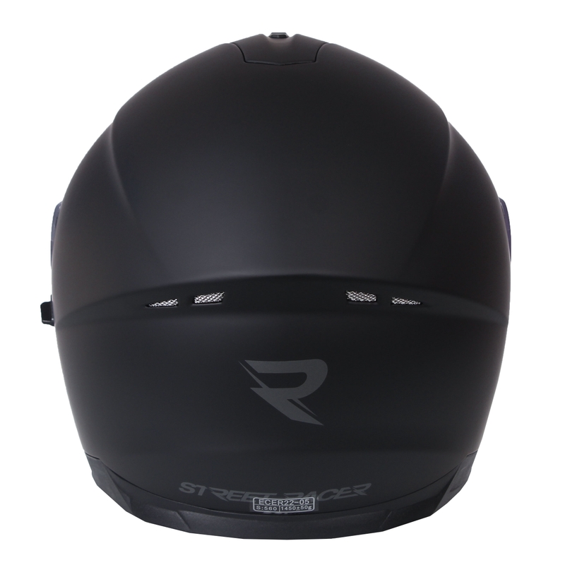 Casco integral de moto Street Racer Magna negro mate