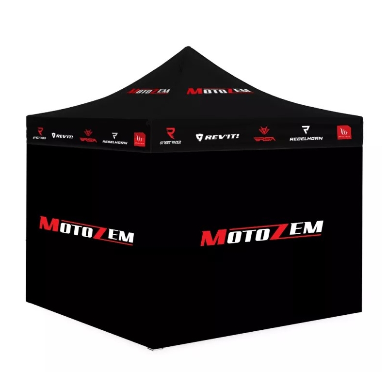 MotoZem Carpa de carreras de marca con paredes laterales