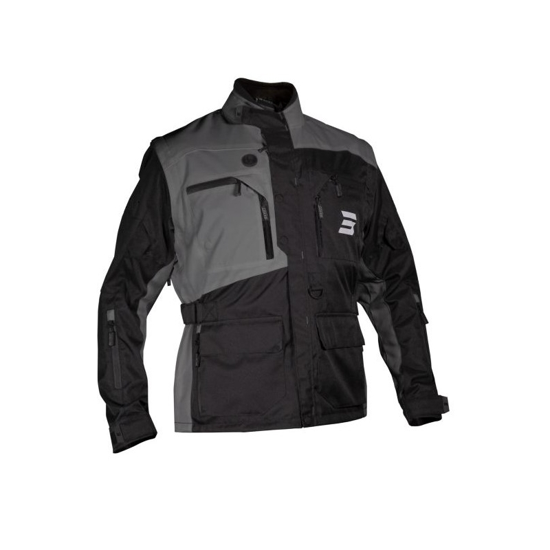 Chaqueta de moto Shot Racetech Negro-Gris