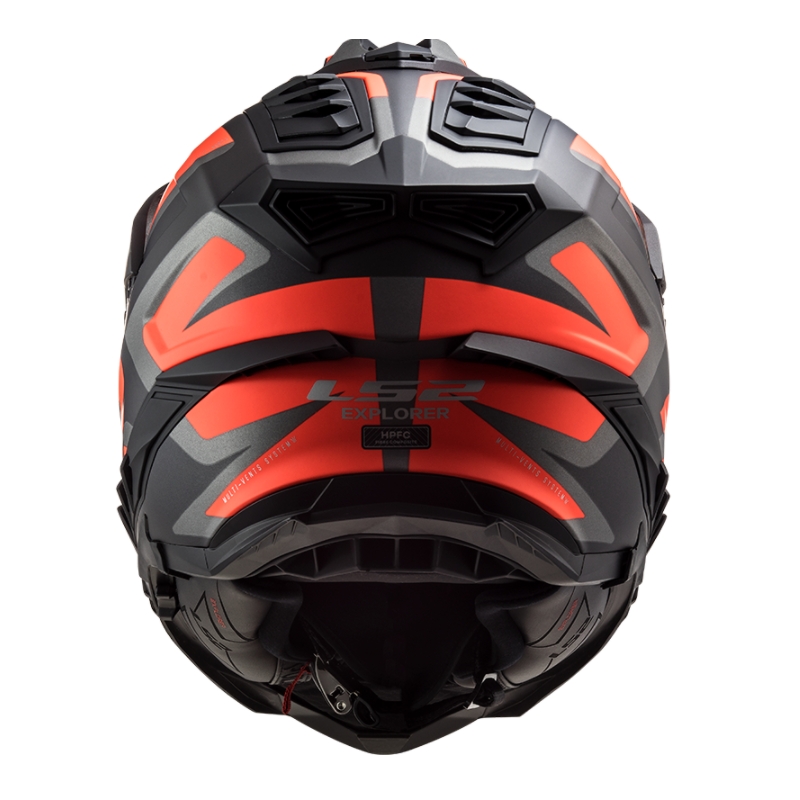 Enduro přilba LS2 MX701 Explorer Alter černo-oranžovo-šedá - II. jakost