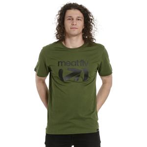 Camiseta Meatfly Podium verde liquidación