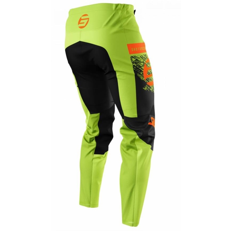 Pantalones motocross niños Shot Devo Roll naranja-verde liquidación