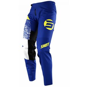 Pantalón de motocross Shot Devo Roll infantil amarillo-azul fluo liquidación