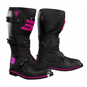 Botas de moto para niños Shot Race 2 Negro y Rosa
