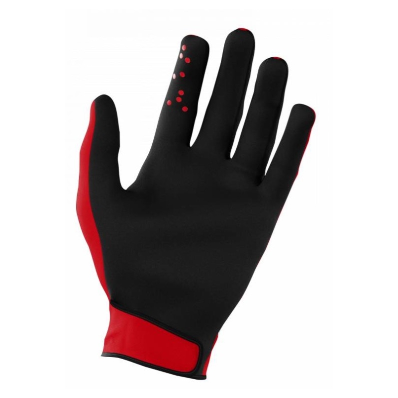 Guantes de motocross Shot Devo Skin negro-blanco-rojo