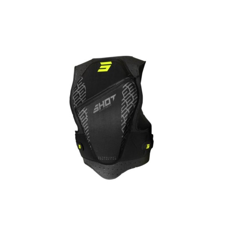 Chaleco de protección Shot Armor negro-amarillo fluo