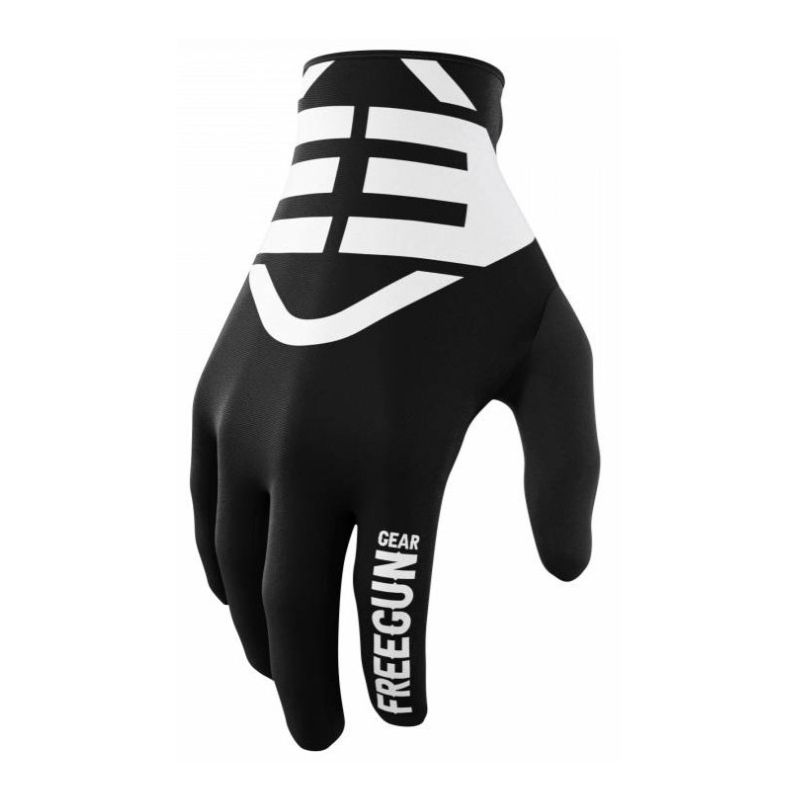 Guantes de motocross Shot Devo Skin blanco-negro