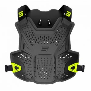Protector pectoral Shot Airflow negro-fluo amarillo