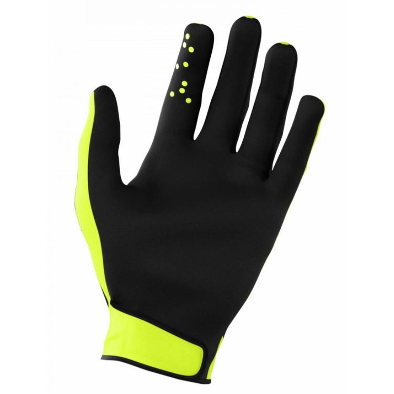Guantes motocross Shot Devo Skin negro-amarillo fluo
