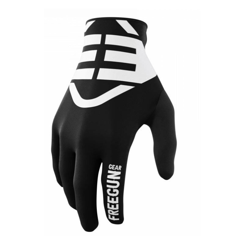Guantes infantiles de motocross Shot Devo Skin blanco-negro