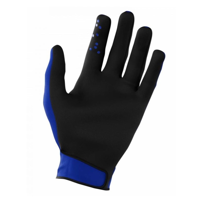 Guantes infantiles de motocross Shot Devo Skin blanco y azul