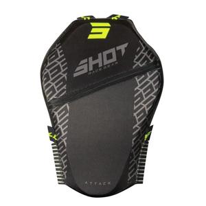 Protector dorsal Shot Attack negro-amarillo fluo