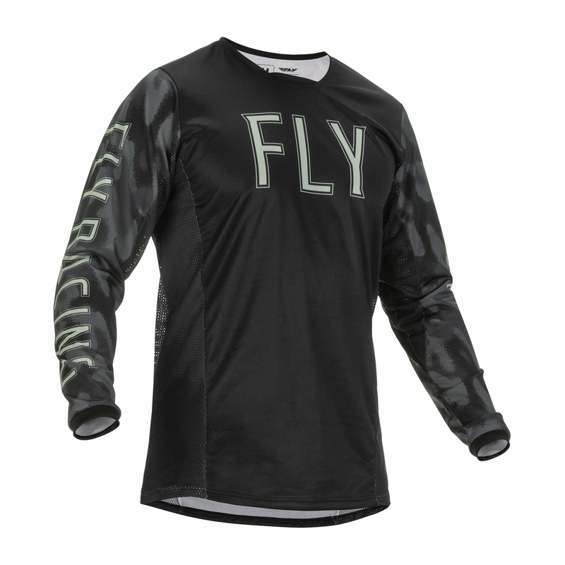 Motokrosový dres FLY Racing Kinetic S.E. 2022 černo-šedý camo