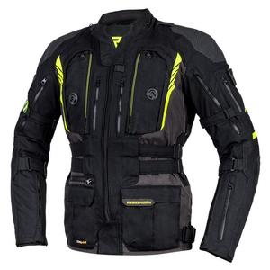 Chaqueta de moto Rebelhorn Patrol negro-gris-amarillo fluo liquidación