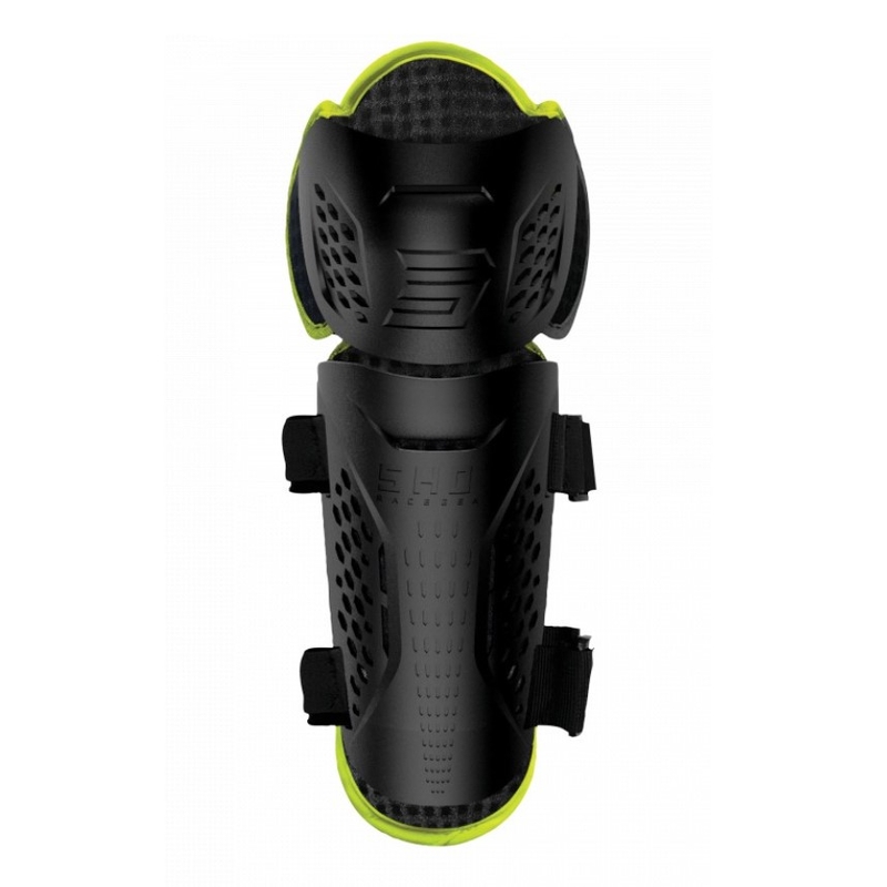 Rodilleras infantiles Shot Optimal 2.0 negro-amarillo fluorescente