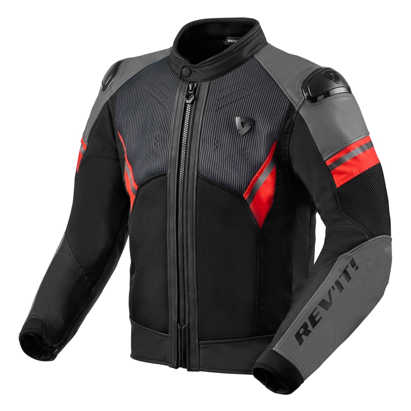 Chaqueta de moto Revit Mantis 2 H2O negro-rojo liquidación