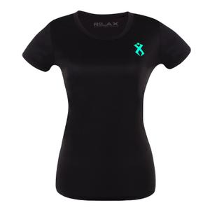 Camiseta funcional de mujer Rilax Hrama negra