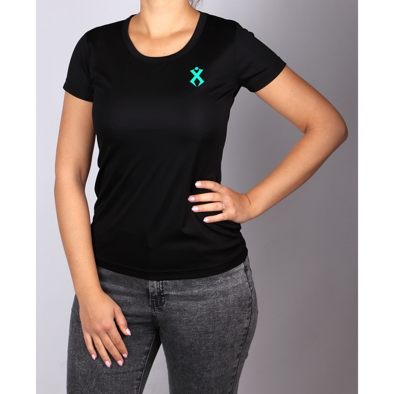 Camiseta funcional de mujer Rilax Hrama negra