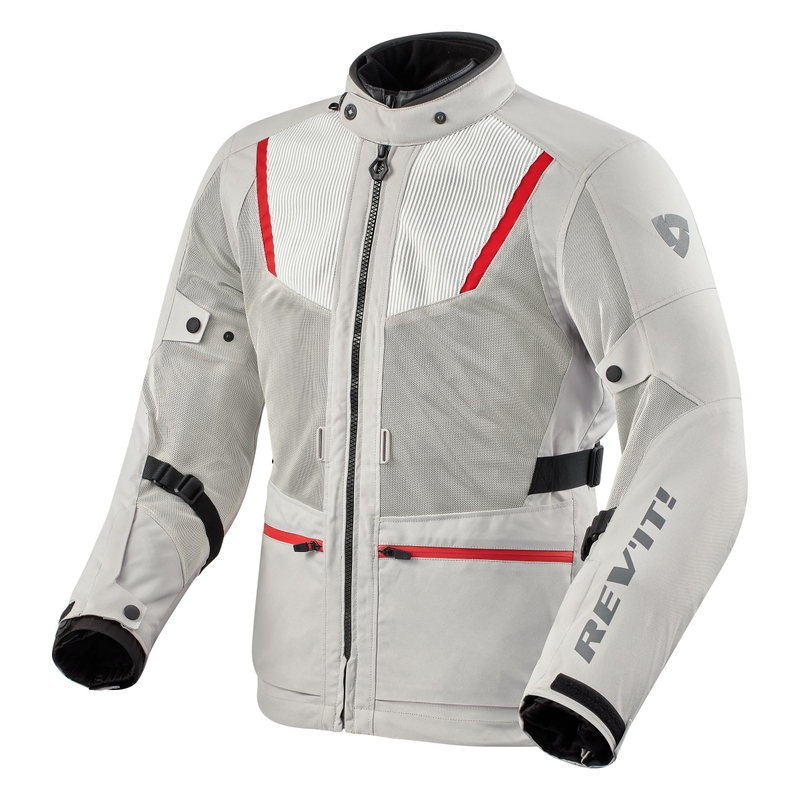 Chaqueta de moto Revit Levante 2 H2O plata liquidación