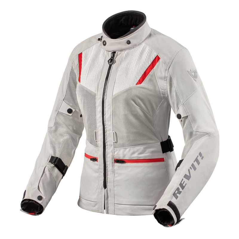 Chaqueta de moto Revit Levante 2 H2O para mujer Plata liquidación
