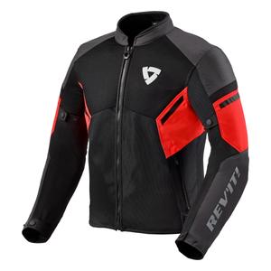 Chaqueta de moto Revit GT-R Air 3 negro-rojo fluo