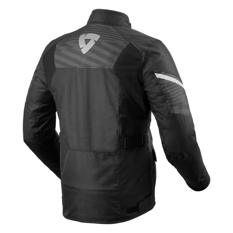 Chaqueta de moto Revit Duke H2O negra liquidación