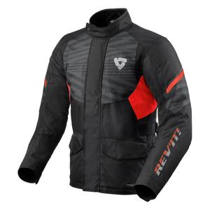 Chaqueta de moto Revit Duke H2O negra y roja liquidación