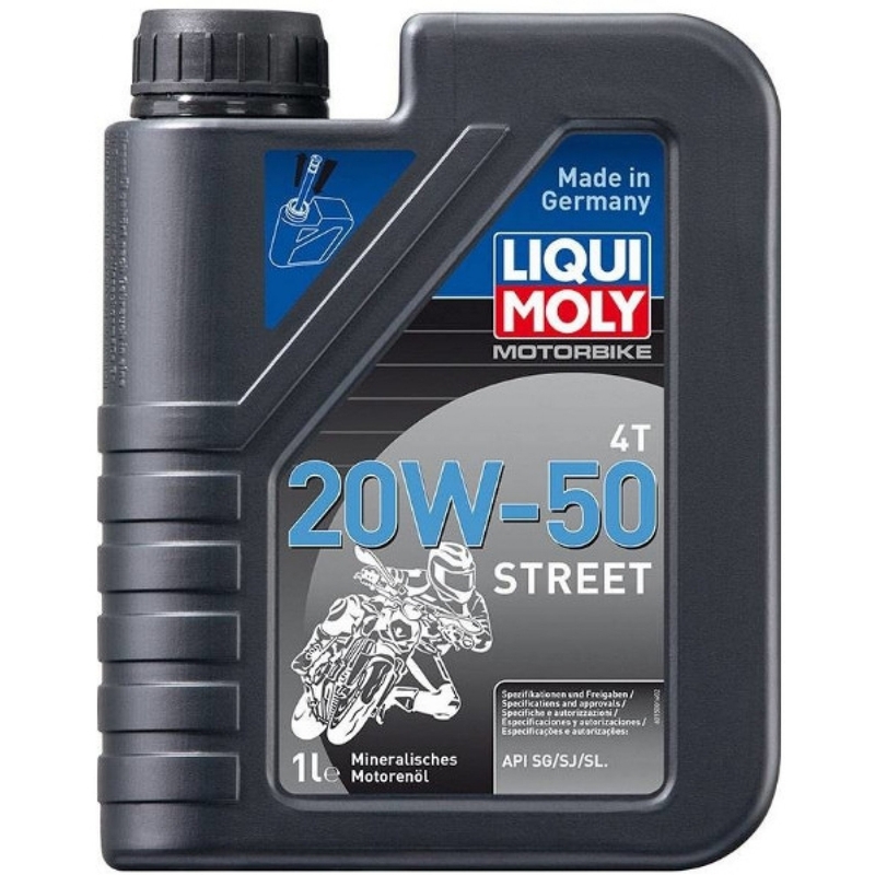Aceite de motor LIQUI MOLY Motorbike 4T 20W50 Street 1 l
