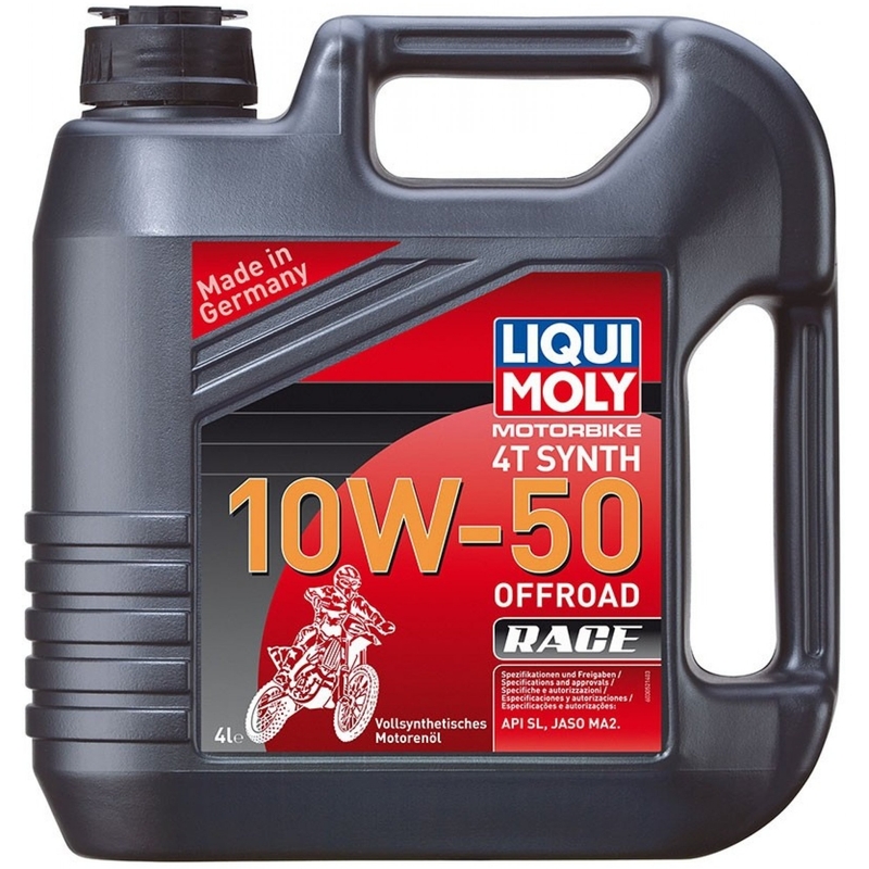 Aceite de motor LIQUI MOLY Motorbike 4T Synth 10W50 Offroad Race 4 l