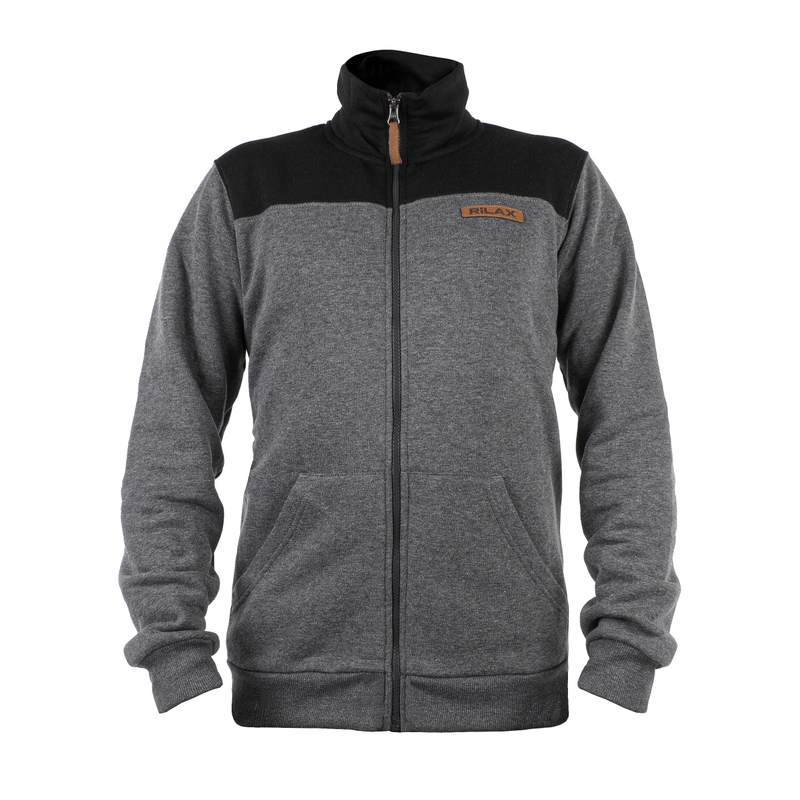 Sudadera Rilax Nerr de hombre negro-gris liquidación