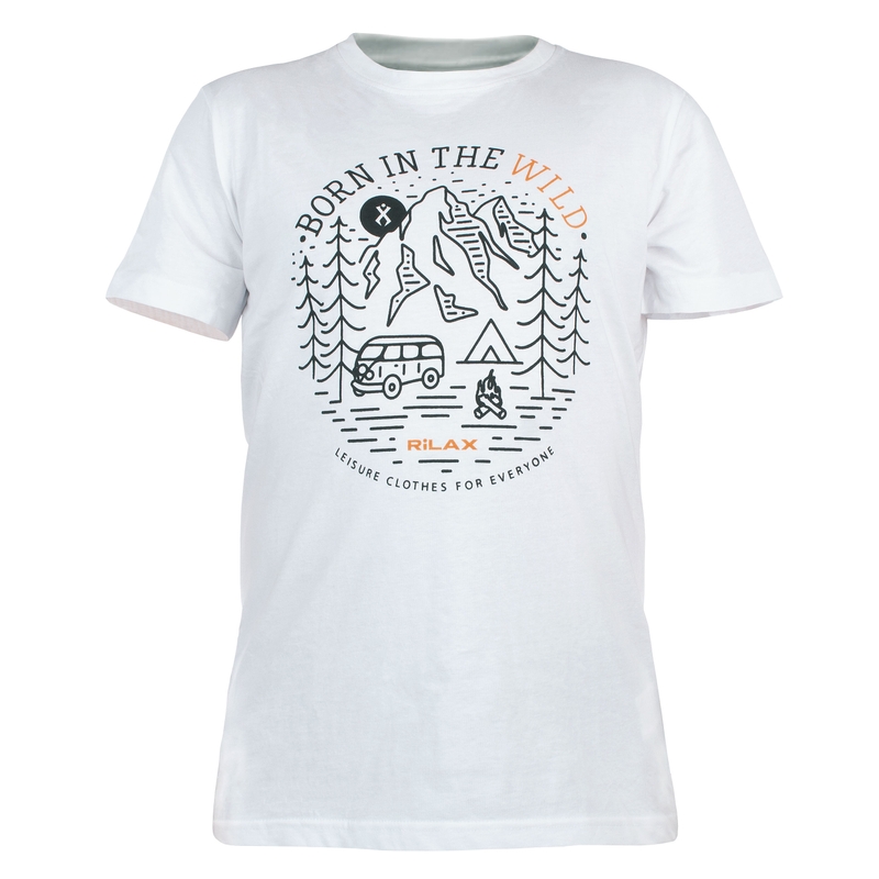 Camiseta hombre Rilax Morik blanca liquidación