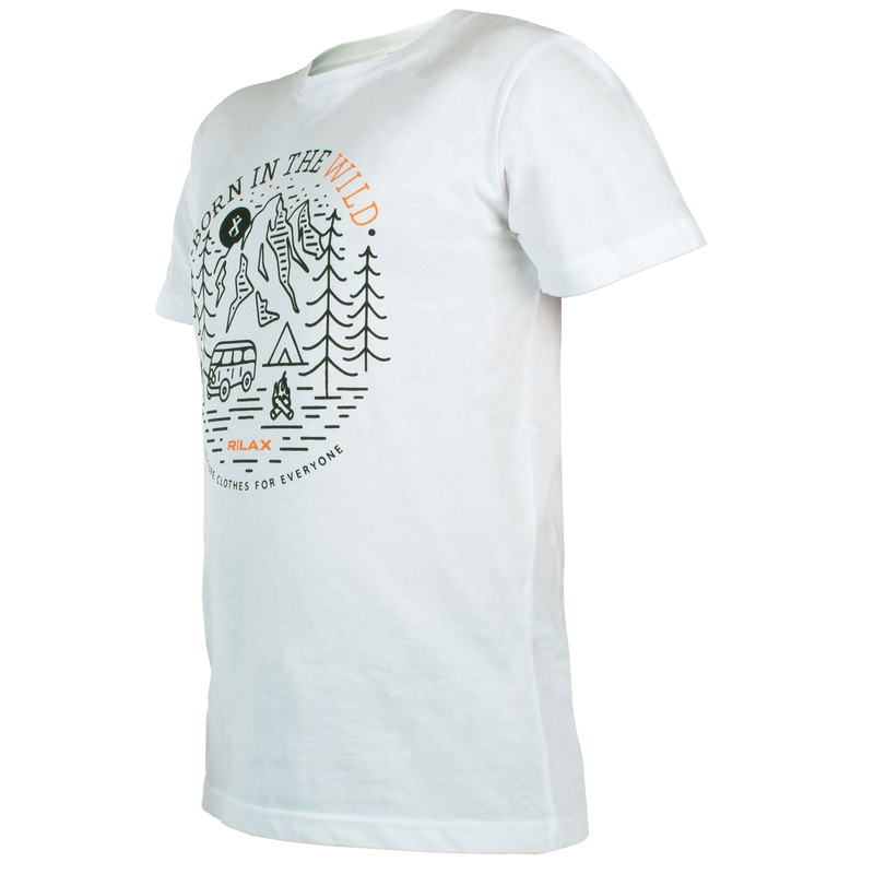 Camiseta hombre Rilax Morik blanca liquidación