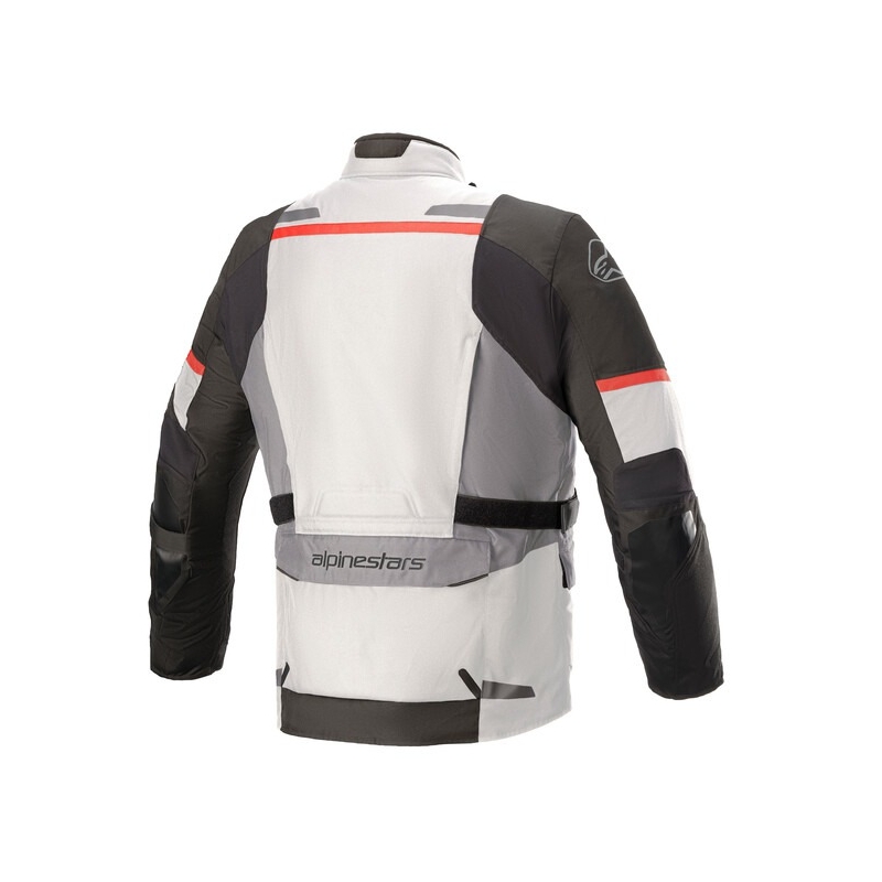 Chaqueta de moto Alpinestars Andes Drystar Gris-Negro-Rojo