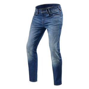 Vaqueros de moto Revit Carlin SK azul recortados
