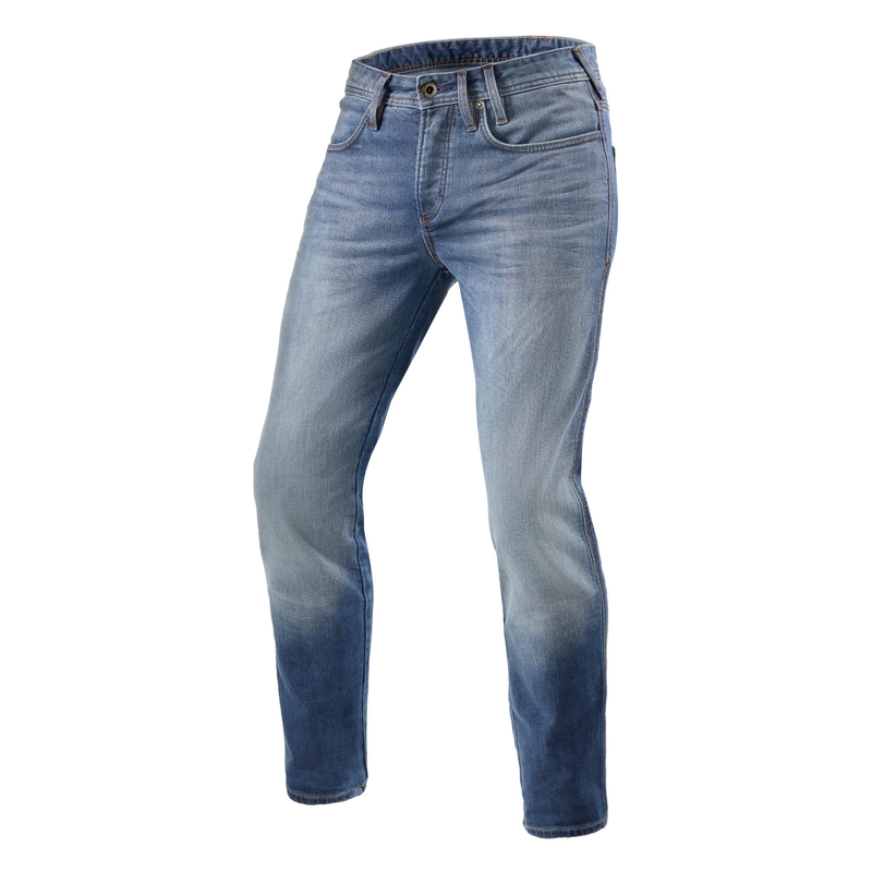Vaqueros para moto Revit Piston 2 SK azul liquidación