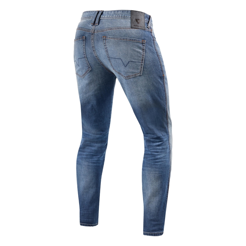 Vaqueros para moto Revit Piston 2 SK azul liquidación