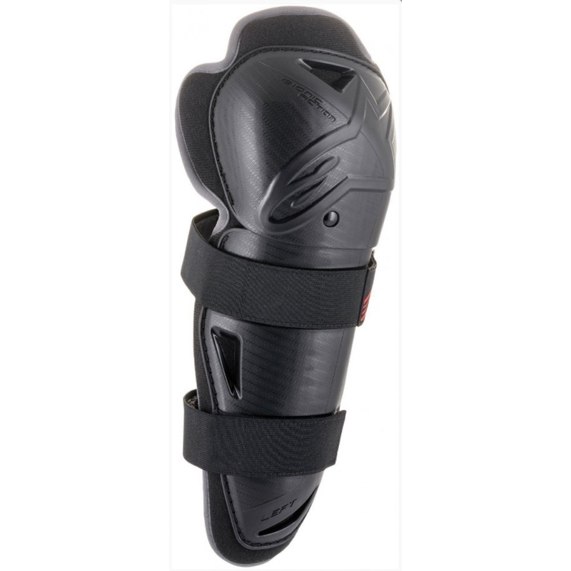 Rodilleras Alpinestars Bionic Action negras y rojas