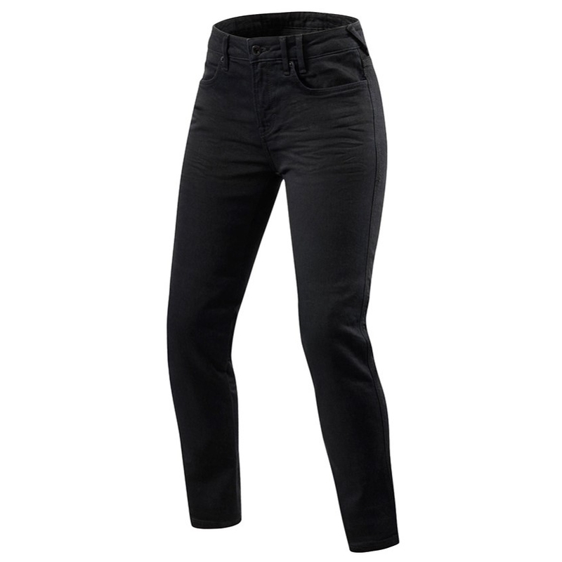 Vaqueros de moto Revit Maple 2 SK negros para mujer liquidación