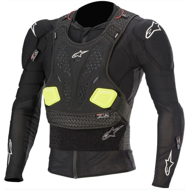 Protector corporal Alpinestars Bionic Pro negro-amarillo fluo