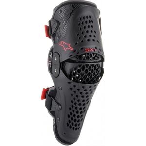 Rodilleras Alpinestars SX-1 V2 negras y rojas