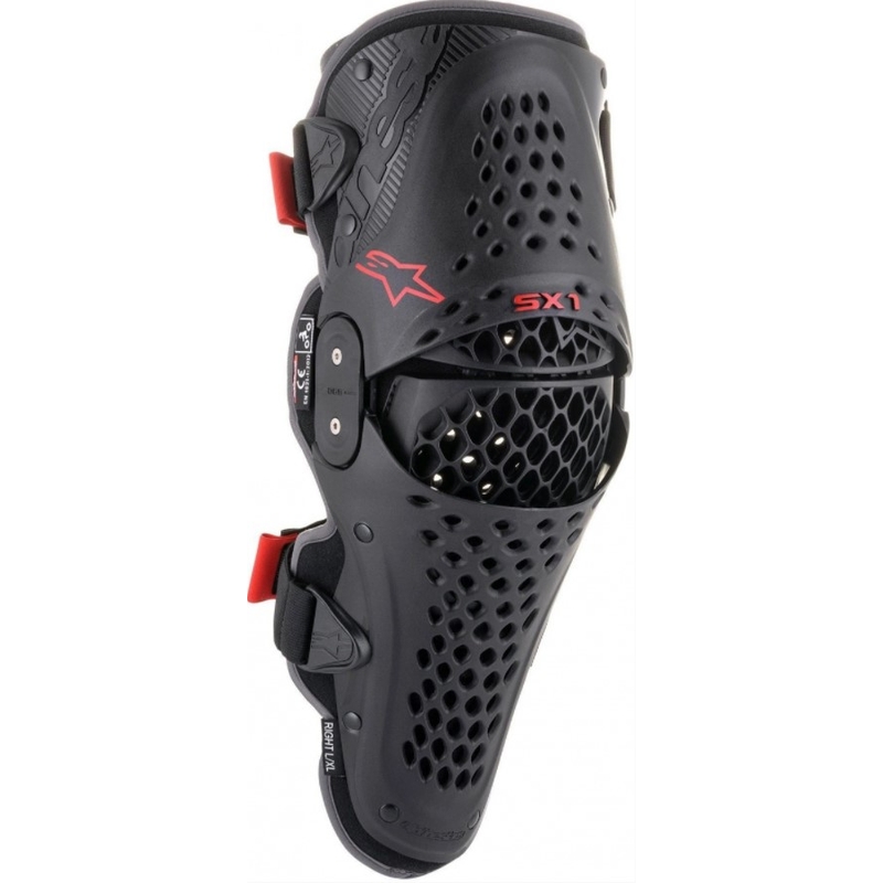 Protectores de rodillas Alpinestars SX-1 V2 negro-rojo